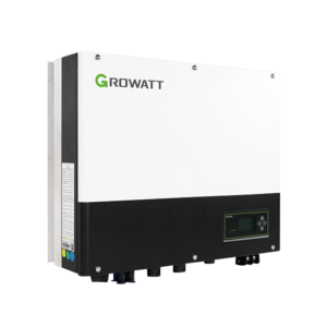 Growatt SPH 5000 hybrid inverter (SPH5000TL BL-UP) single-phase with dual MPPT and 48V battery support.