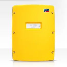 Front-facing view of a white SMA Sunny Island 8.0H-13 8kW off-grid solar system inverter