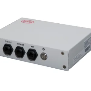 BYD Battery-Box Premium LVS BMU IP55 battery management unit showing the status LED and compact white enclosure.