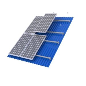 Powerwave 6 Panel 40mm TIN Roof Solar Mounting Kit Including 6 x 2.1 Metre Rails